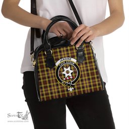 Scottish Jardine Tartan Shoulder Handbags with Family Crest Scottish Plaid Tartan Plaid - ScotsTee - scotstee.com