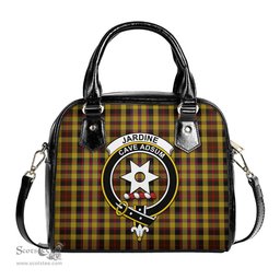 Scottish Jardine Tartan Shoulder Handbags with Family Crest Scottish Plaid Tartan Plaid - ScotsTee - scotstee.com