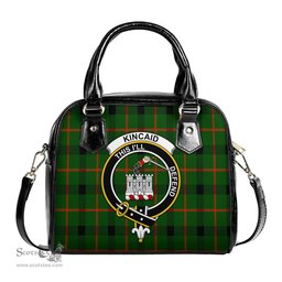Scottish Kincaid Modern Tartan Shoulder Handbags with Family Crest Scottish Plaid Tartan Plaid - ScotsTee - scotstee.com