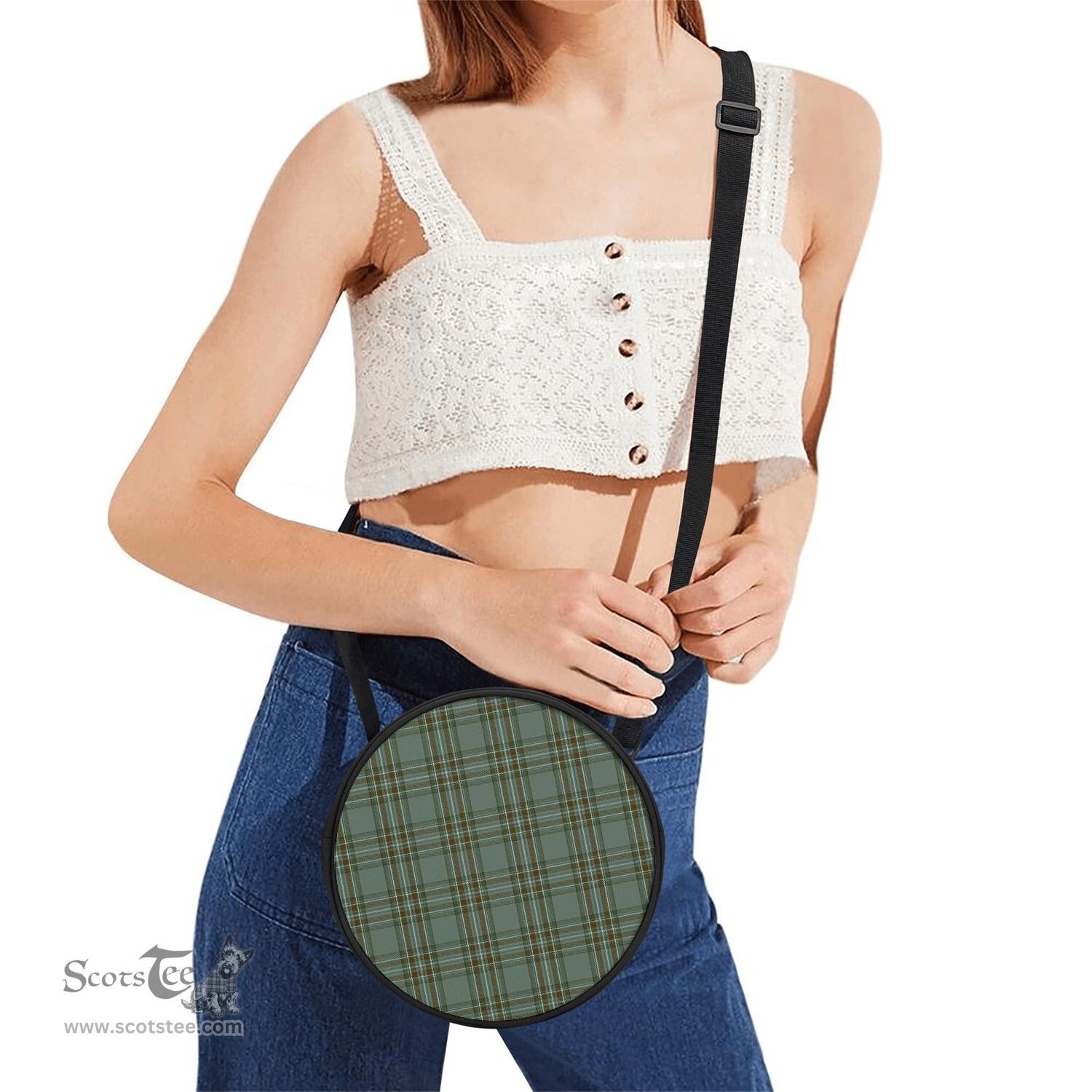 Scottish Kelly Dress Tartan Round Crossbody Bags - Round Purse Scottish Plaid Tartan Plaid - ScotsTee - scotstee.com