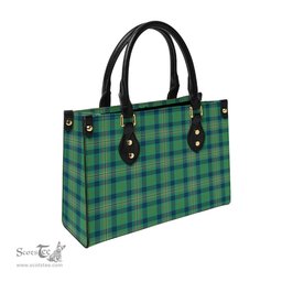 Scottish Kennedy Ancient Tartan Leather Bag for Women Scottish Plaid Tartan Plaid - ScotsTee - scotstee.com
