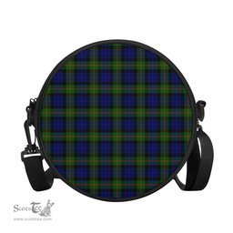 Scottish Jamieson Tartan Round Crossbody Bags - Round Purse Scottish Plaid Tartan Plaid - ScotsTee - scotstee.com