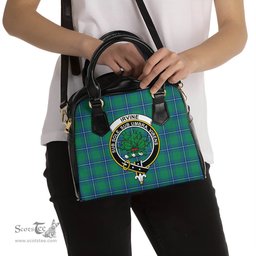 Scottish Irvine Ancient Tartan Shoulder Handbags with Family Crest Scottish Plaid Tartan Plaid - ScotsTee - scotstee.com