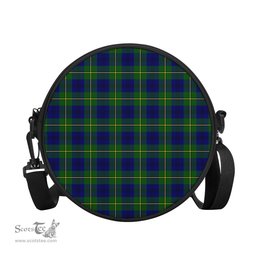 Scottish Johnstone-Johnston Modern Tartan Round Crossbody Bags - Round Purse Scottish Plaid Tartan Plaid - ScotsTee - scotstee.com