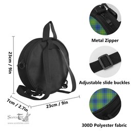 Scottish Johnstone-Johnston Ancient Tartan Round Crossbody Bags - Round Purse Scottish Plaid Tartan Plaid - ScotsTee - scotstee.com