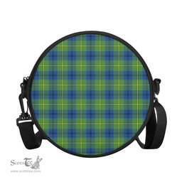 Scottish Johnstone-Johnston Ancient Tartan Round Crossbody Bags - Round Purse Scottish Plaid Tartan Plaid - ScotsTee - scotstee.com