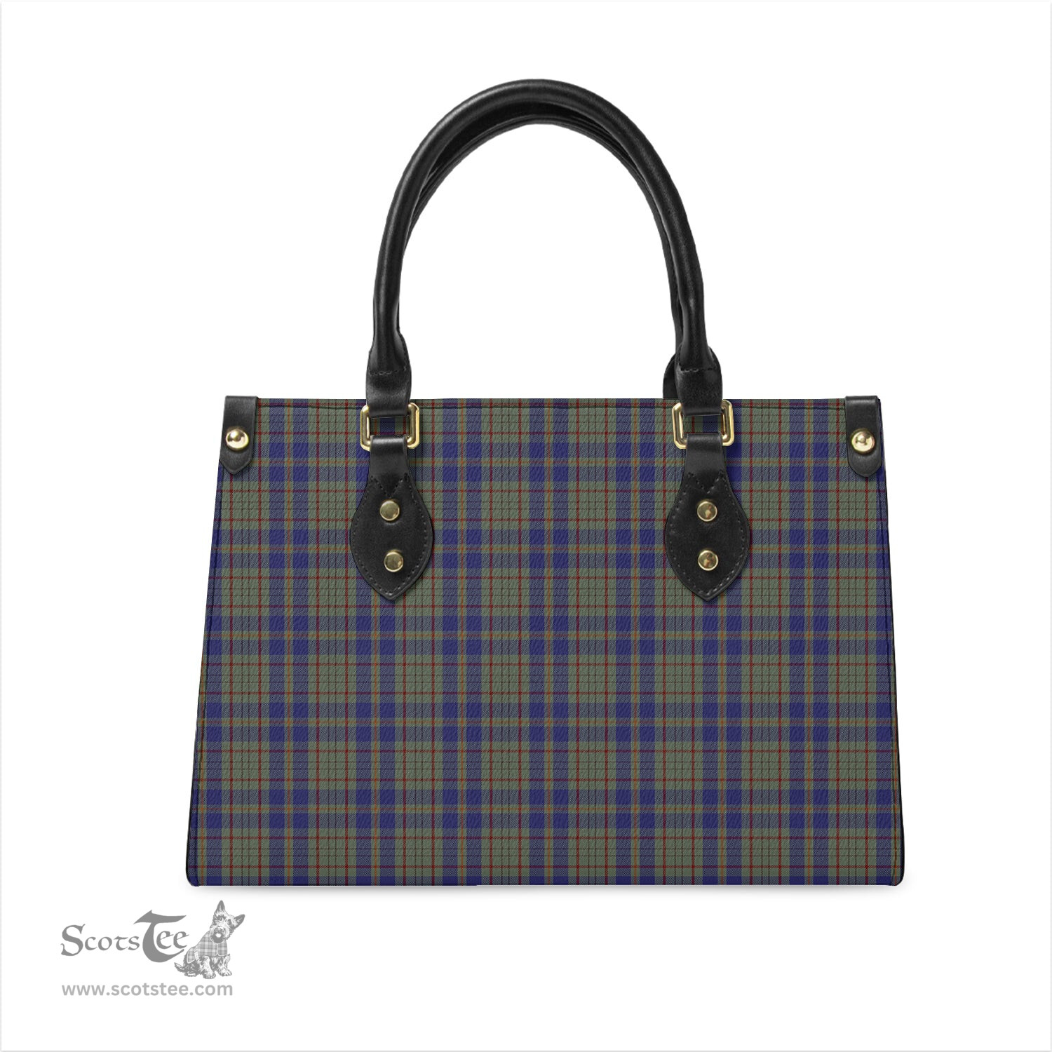 Scottish Kildare County Ireland Tartan Leather Bag for Women Scottish Plaid Tartan Plaid - ScotsTee - scotstee.com