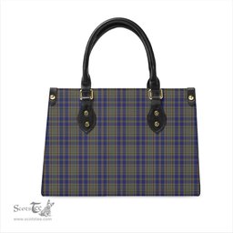 Scottish Kildare County Ireland Tartan Leather Bag for Women Scottish Plaid Tartan Plaid - ScotsTee - scotstee.com