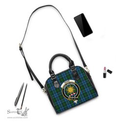Scottish Kerr Hunting Tartan Shoulder Handbags with Family Crest Scottish Plaid Tartan Plaid - ScotsTee - scotstee.com