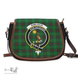 Scottish Kinloch Tartan Saddle Crossbody Bag with Family Crest Scottish Plaid Tartan Plaid - ScotsTee - scotstee.com