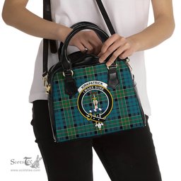 Scottish Kirkpatrick Tartan Shoulder Handbags with Family Crest Scottish Plaid Tartan Plaid - ScotsTee - scotstee.com