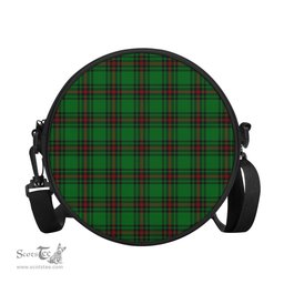 Scottish Kinnear Tartan Round Crossbody Bags - Round Purse Scottish Plaid Tartan Plaid - ScotsTee - scotstee.com