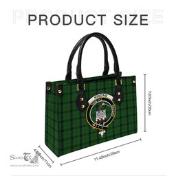 Scottish Kincaid Tartan Leather Bag for Women with Family Crest Scottish Plaid Tartan Plaid - ScotsTee - scotstee.com