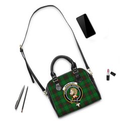Scottish Kirkaldy Tartan Shoulder Handbags with Family Crest Scottish Plaid Tartan Plaid - ScotsTee - scotstee.com