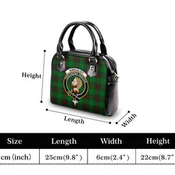 Scottish Kirkaldy Tartan Shoulder Handbags with Family Crest Scottish Plaid Tartan Plaid - ScotsTee - scotstee.com