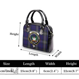 Scottish Kinnaird Tartan Shoulder Handbags with Family Crest Scottish Plaid Tartan Plaid - ScotsTee - scotstee.com