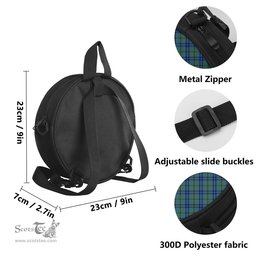 Scottish Keith Tartan Round Crossbody Bags - Round Purse with Family Crest Scottish Plaid Tartan Plaid - ScotsTee - scotstee.com