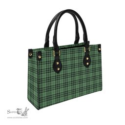 Scottish MacDonald Lord of the Isles Hunting Tartan Leather Bag for Women Scottish Plaid Tartan Plaid - ScotsTee - scotstee.com