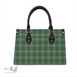 Scottish MacDonald Lord of the Isles Hunting Tartan Leather Bag for Women Scottish Plaid Tartan Plaid - ScotsTee - scotstee.com