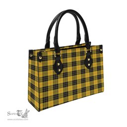 Scottish MacLeod of Lewis Ancient Tartan Leather Bag for Women Scottish Plaid Tartan Plaid - ScotsTee - scotstee.com