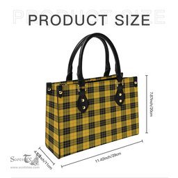 Scottish MacLeod of Lewis Ancient Tartan Leather Bag for Women Scottish Plaid Tartan Plaid - ScotsTee - scotstee.com