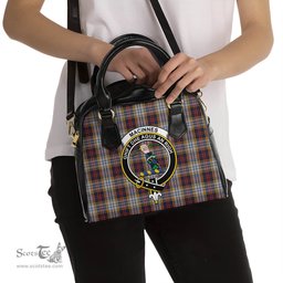 Scottish MacInnes Ancient Hunting Tartan Shoulder Handbags with Family Crest Scottish Plaid Tartan Plaid - ScotsTee - scotstee.com