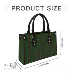 Scottish MacIntosh Hunting Tartan Leather Bag for Women Scottish Plaid Tartan Plaid - ScotsTee - scotstee.com