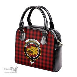 Scottish MacIver Tartan Shoulder Handbags with Family Crest Scottish Plaid Tartan Plaid - ScotsTee - scotstee.com