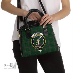 Scottish MacRae Tartan Shoulder Handbags with Family Crest Scottish Plaid Tartan Plaid - ScotsTee - scotstee.com
