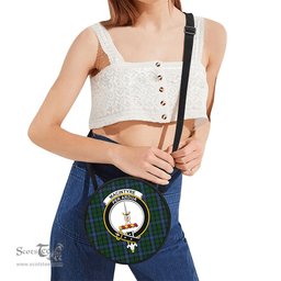 Scottish MacIntyre Tartan Round Crossbody Bags - Round Purse with Family Crest Scottish Plaid Tartan Plaid - ScotsTee - scotstee.com
