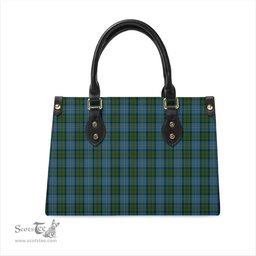 Scottish MacLeod Green Tartan Leather Bag for Women Scottish Plaid Tartan Plaid - ScotsTee - scotstee.com