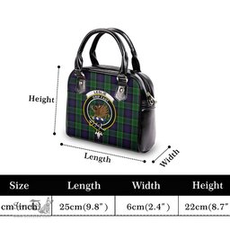 Scottish Leslie Hunting Tartan Shoulder Handbags with Family Crest Scottish Plaid Tartan Plaid - ScotsTee - scotstee.com