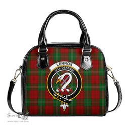 Scottish Lennox Tartan Shoulder Handbags with Family Crest Scottish Plaid Tartan Plaid - ScotsTee - scotstee.com