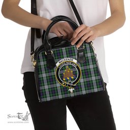 Scottish MacKenzie Dress Tartan Shoulder Handbags with Family Crest Scottish Plaid Tartan Plaid - ScotsTee - scotstee.com