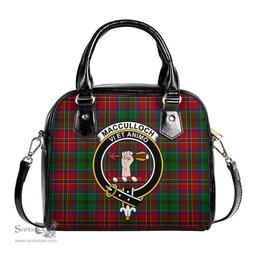 Scottish MacCulloch Tartan Shoulder Handbags with Family Crest Scottish Plaid Tartan Plaid - ScotsTee - scotstee.com
