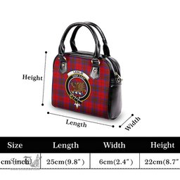Scottish Leslie Modern Tartan Shoulder Handbags with Family Crest Scottish Plaid Tartan Plaid - ScotsTee - scotstee.com