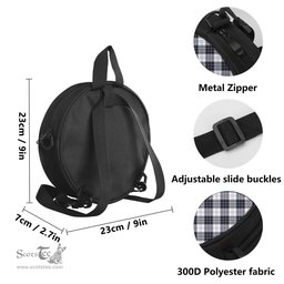 Scottish MacRae Dress Modern Tartan Round Crossbody Bags - Round Purse with Family Crest Scottish Plaid Tartan Plaid - ScotsTee - scotstee.com