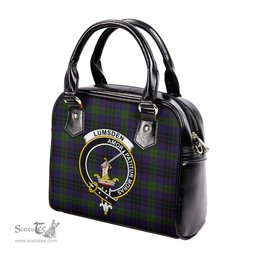 Scottish Lumsden Hunting Tartan Shoulder Handbags with Family Crest Scottish Plaid Tartan Plaid - ScotsTee - scotstee.com