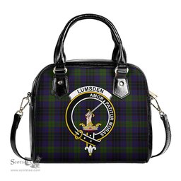 Scottish Lumsden Hunting Tartan Shoulder Handbags with Family Crest Scottish Plaid Tartan Plaid - ScotsTee - scotstee.com