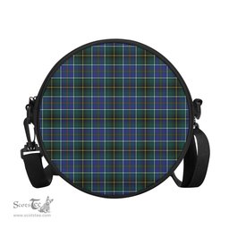 Scottish MacInnes Modern Tartan Round Crossbody Bags - Round Purse Scottish Plaid Tartan Plaid - ScotsTee - scotstee.com