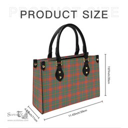 Scottish MacIntosh Ancient Tartan Leather Bag for Women Scottish Plaid Tartan Plaid - ScotsTee - scotstee.com