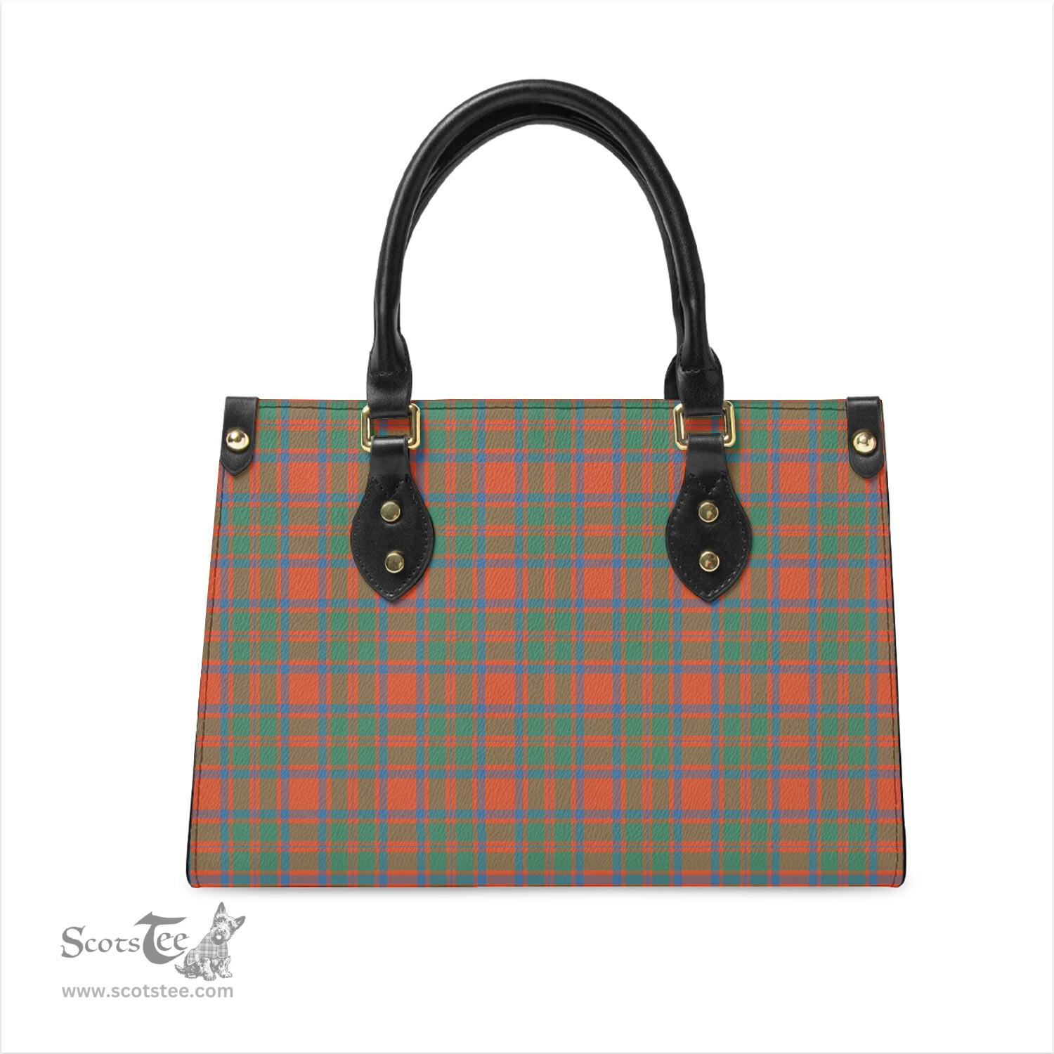 Scottish MacIntosh Ancient Tartan Leather Bag for Women Scottish Plaid Tartan Plaid - ScotsTee - scotstee.com