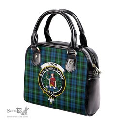 Scottish Lyon Tartan Shoulder Handbags with Family Crest Scottish Plaid Tartan Plaid - ScotsTee - scotstee.com