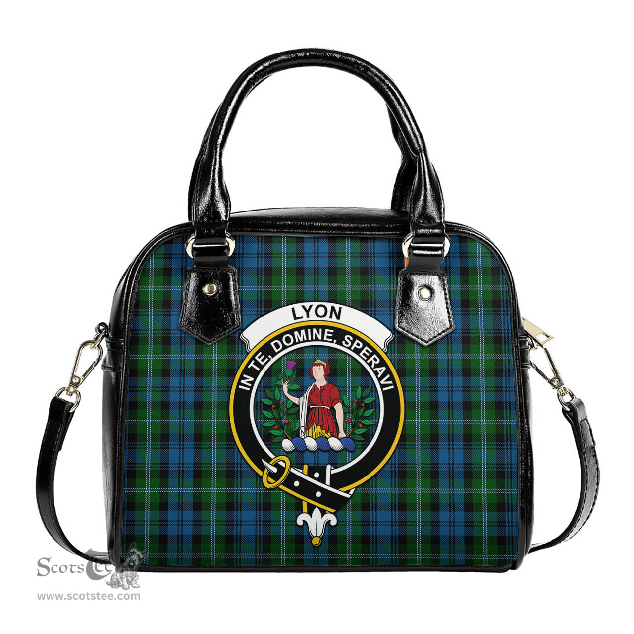 Scottish Lyon Tartan Shoulder Handbags with Family Crest Scottish Plaid Tartan Plaid - ScotsTee - scotstee.com