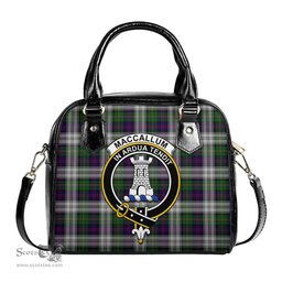 Scottish MacCallum Dress Tartan Shoulder Handbags with Family Crest Scottish Plaid Tartan Plaid - ScotsTee - scotstee.com