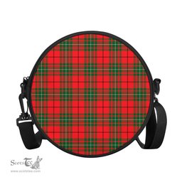 Scottish MacAulay Modern Tartan Round Crossbody Bags - Round Purse Scottish Plaid Tartan Plaid - ScotsTee - scotstee.com
