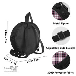 Scottish MacPherson Hunting Modern Tartan Round Crossbody Bags - Round Purse Scottish Plaid Tartan Plaid - ScotsTee - scotstee.com