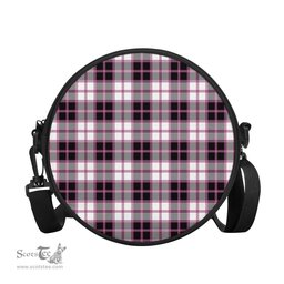 Scottish MacPherson Hunting Modern Tartan Round Crossbody Bags - Round Purse Scottish Plaid Tartan Plaid - ScotsTee - scotstee.com