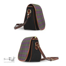 Scottish MacDonald of Clan Ranald Modern Tartan Saddle Crossbody Bag Scottish Plaid Tartan Plaid - ScotsTee - scotstee.com
