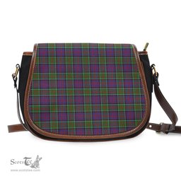 Scottish MacDonald of Clan Ranald Modern Tartan Saddle Crossbody Bag Scottish Plaid Tartan Plaid - ScotsTee - scotstee.com